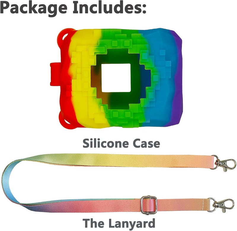 JCHPINE Silicone Cover Case for Bitzee Magicals Interactive Digital Pet and Case, Protective Skin Sleeve for Bitzee Magicals Virtual Electronic Pets Accessories (Multicolor) - Image 3